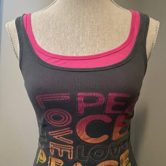 Fun Layered Cotton Blend Tank Top Set - Picture 2 of 5